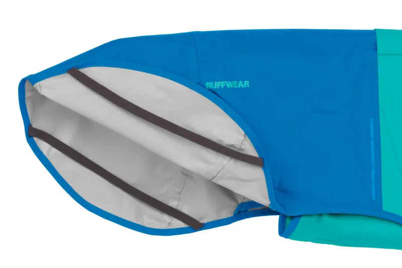 Ruffwear Sun Shower Dog Raincoat in Blue Dusk-4